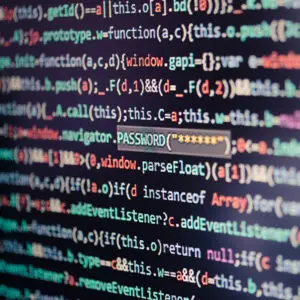 Conputercode in unterschiedlichen Farben